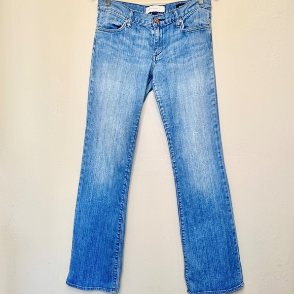 Paper Denim & Cloth Brigette Floral Pocket Stitching Flared Boho Bootcut Jeans - Picture 2 of 12